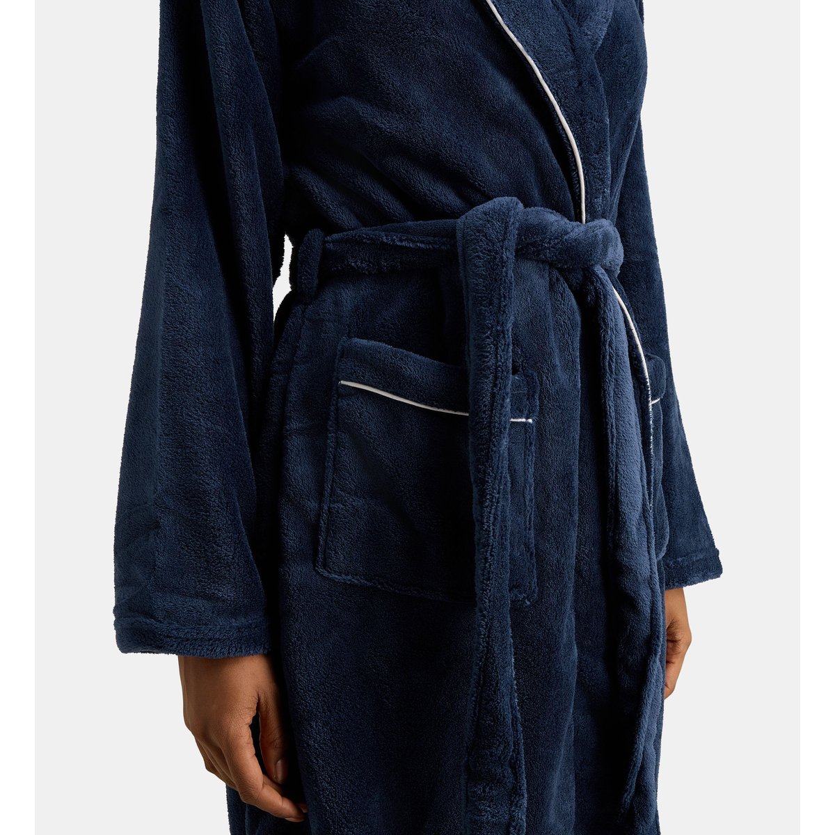 Robe de chambre peignoir danil 1 éponge douce bleu marine, GALERIES LAFAYETTE