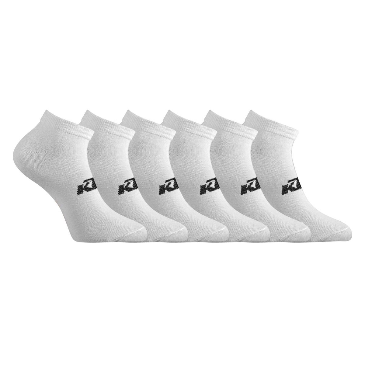Lot De 6 Chaussettes Basses noir/blanc, FREEGUN