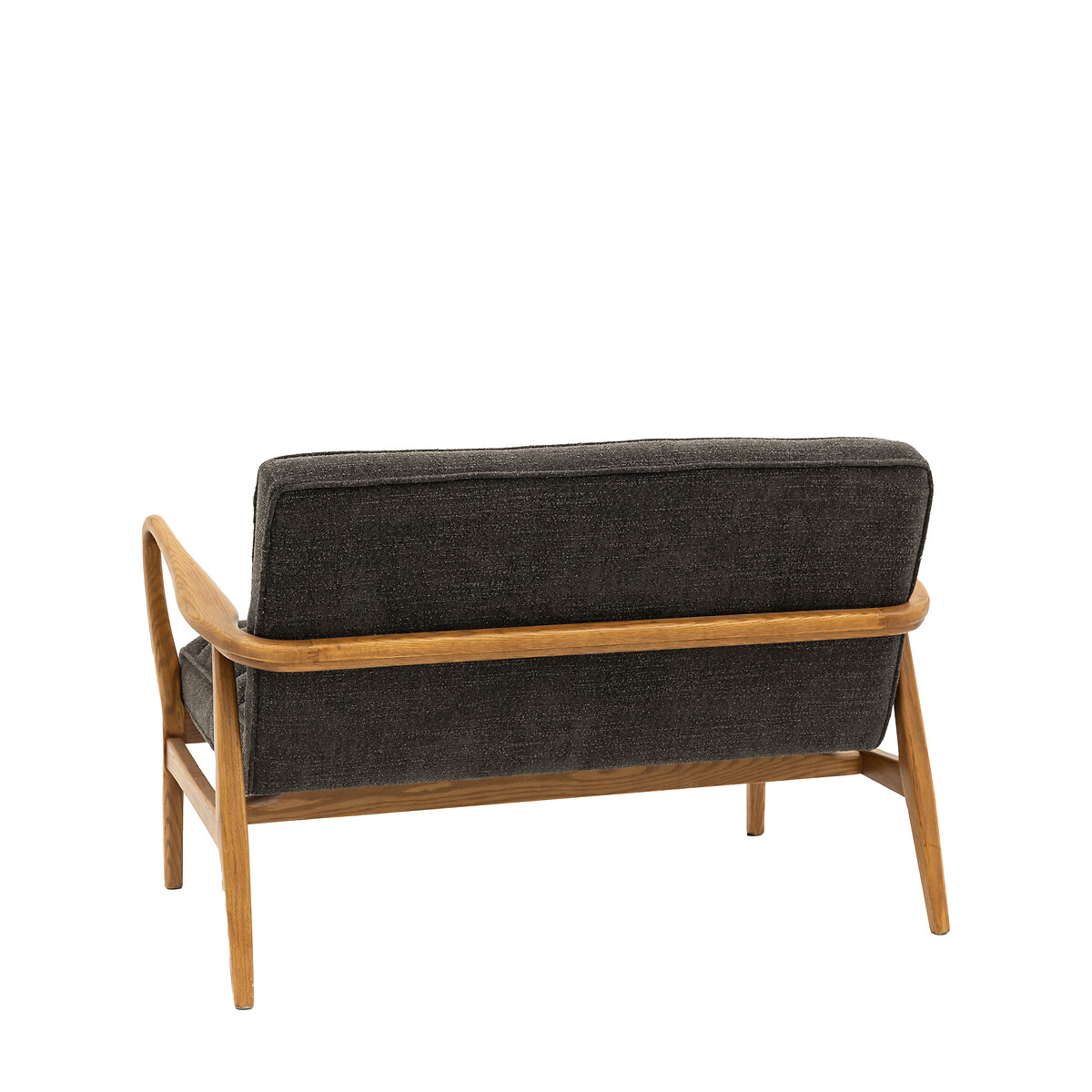 Fairfield Mid-Century Boucle 2 Seater Sofa with Solid Wood Frame charcoal, ÉDITÉ
