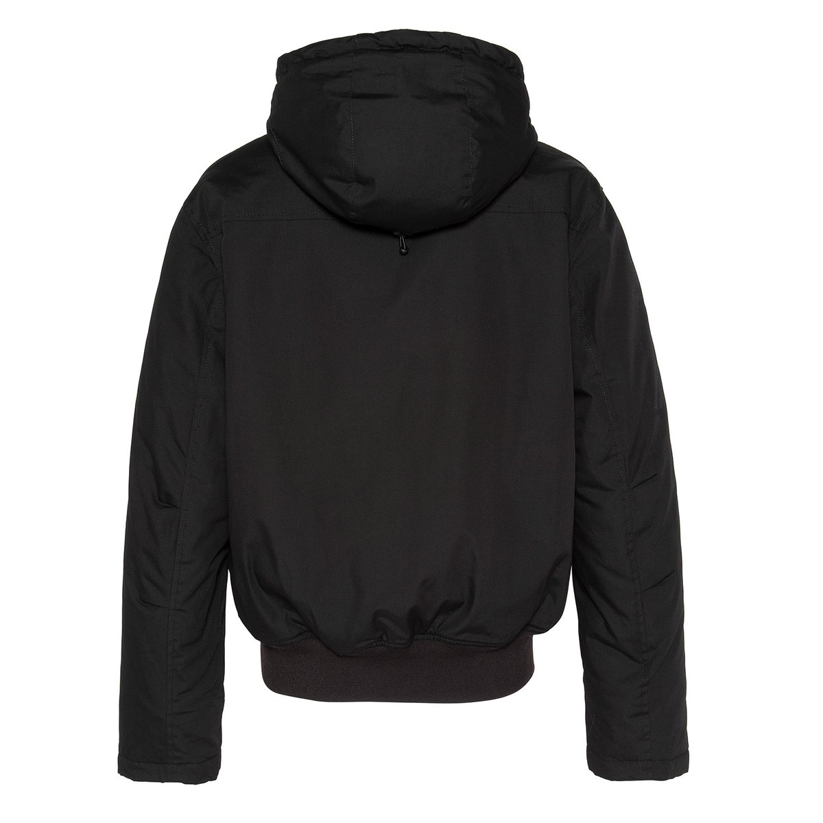 Parka noire multipoches à capuche noir, SCHOTT