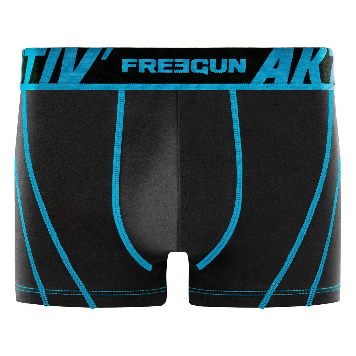 Lot De 4 Boxers Aktiv' Sport noir/jaune/bleu, FREEGUN
