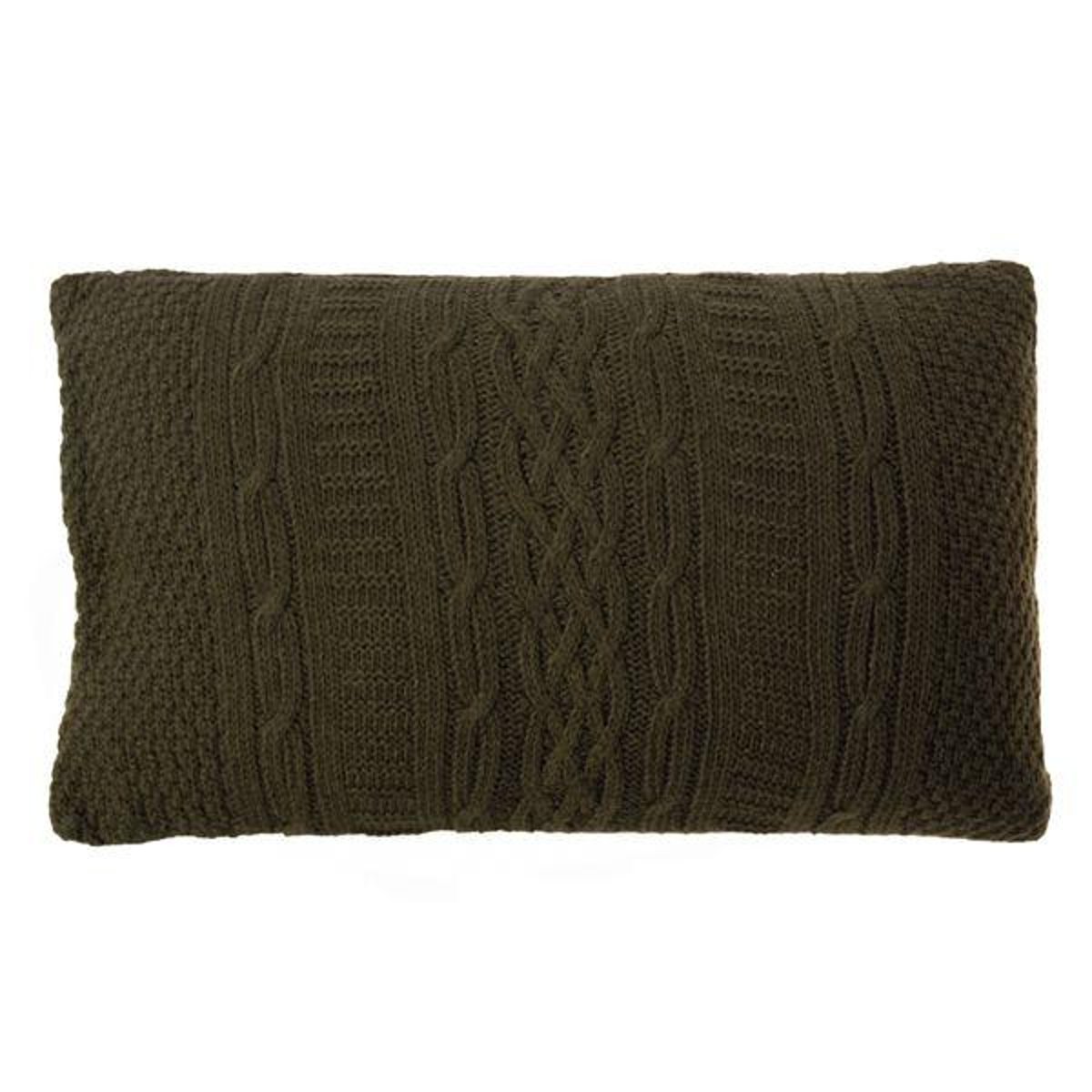 Coussin 30 x 50 cm Eden kaki, ZAGO