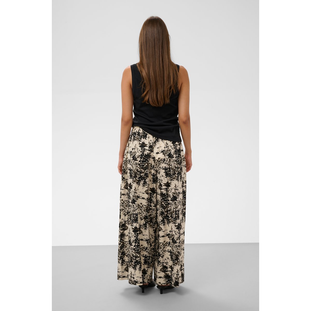 Pantalon Casual beige oatmeal forest, SOAKED IN LUXURY