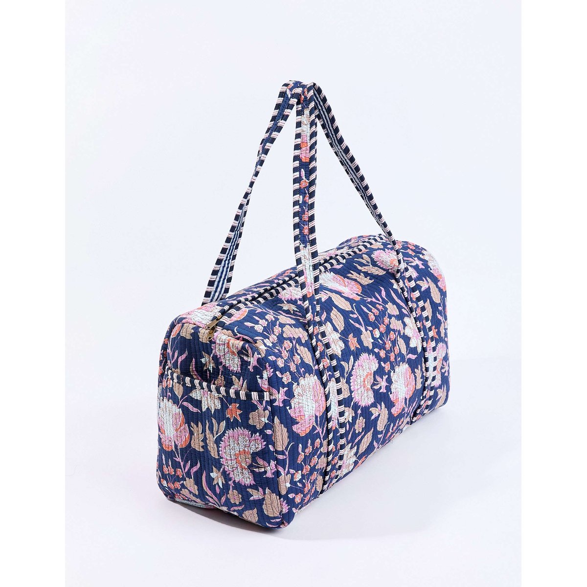 Sac week-end coton imprimé DUFFLE couleur unique, LA FIANCÉE