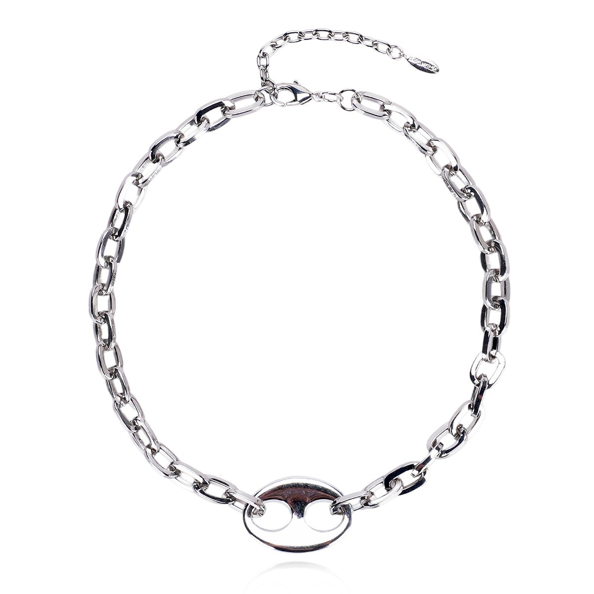 Collier grosse chaîne charm grain de café LISANA argenté, HIPANEMA