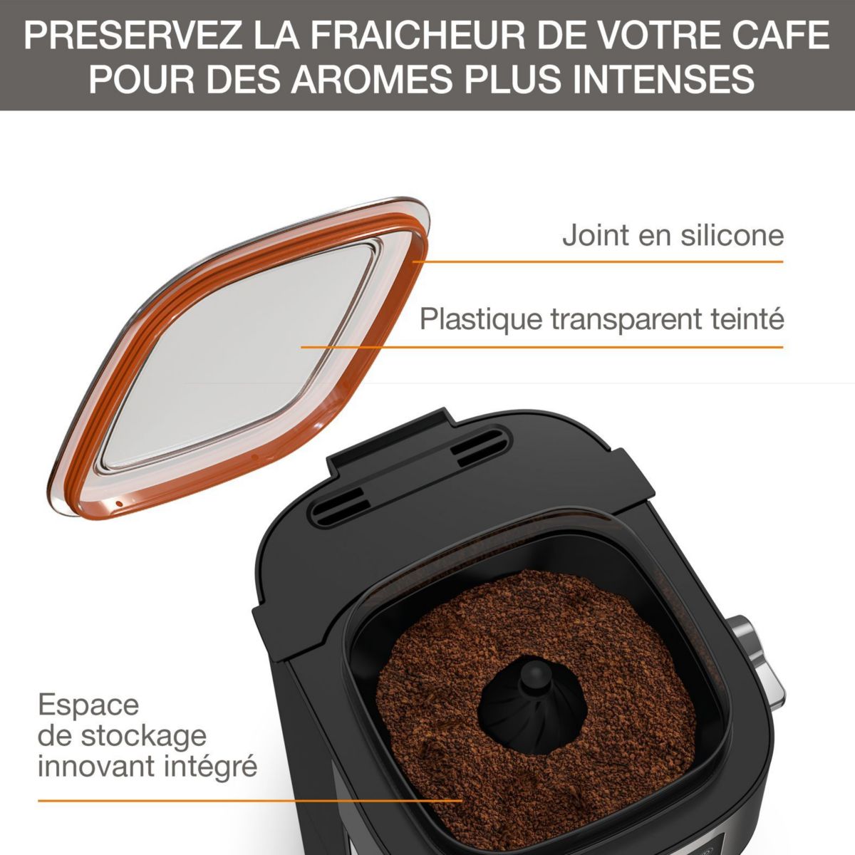 Cafetière Programmable Km760d10 Aroma Partner gris, KRUPS