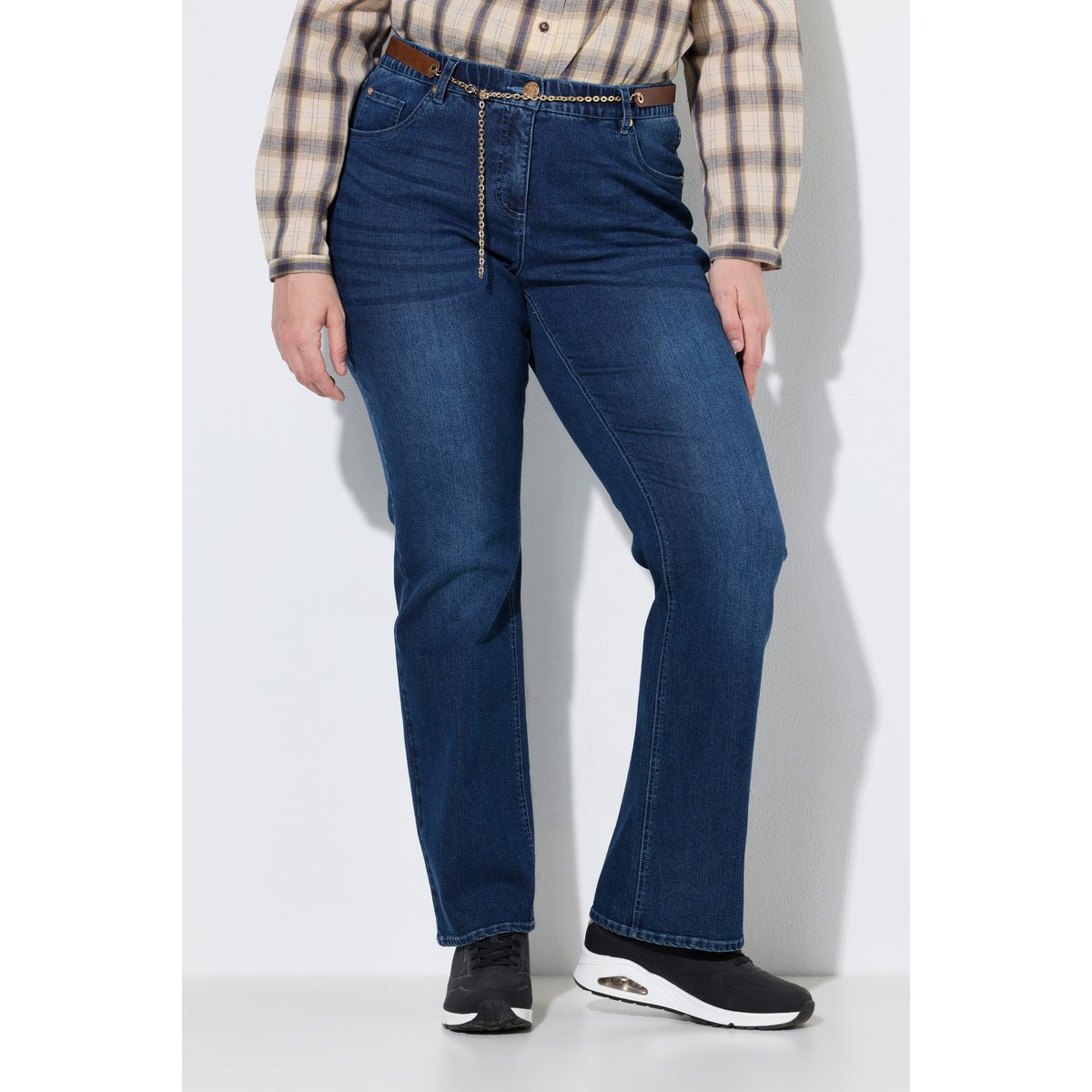 Jean Marie, coupe Bootcut bleu jean, ULLA POPKEN