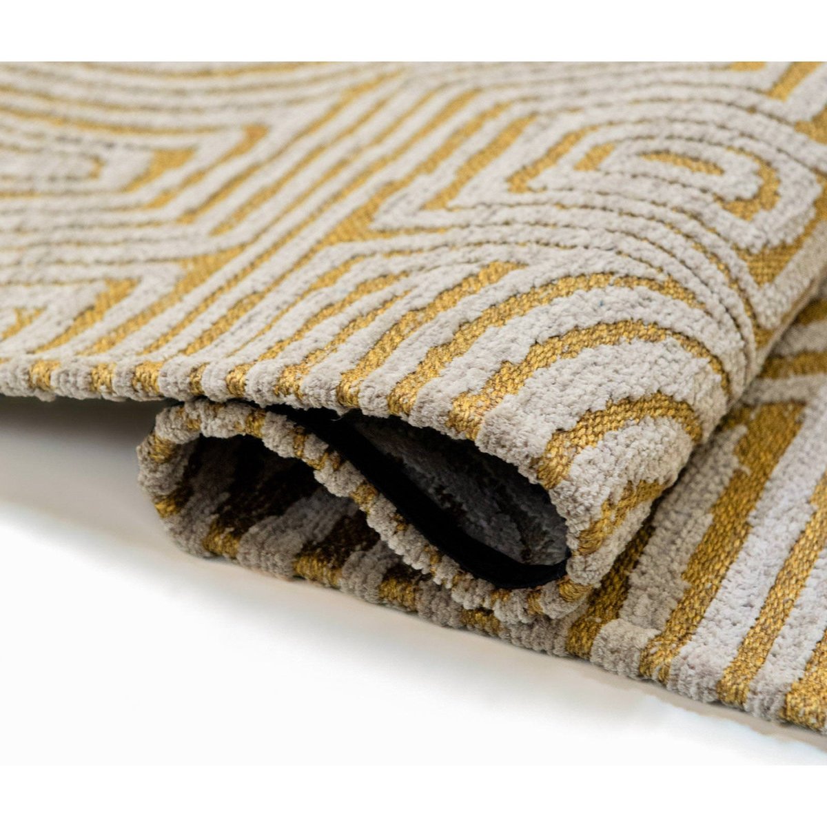 Tapis d'intérieur et extérieur, TABASCO doré sable et beige clair, RECOLLECTION