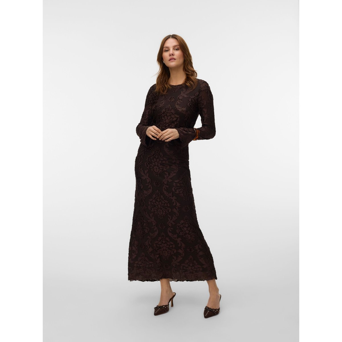 Robe marron - chocolate torte 1, VERO MODA