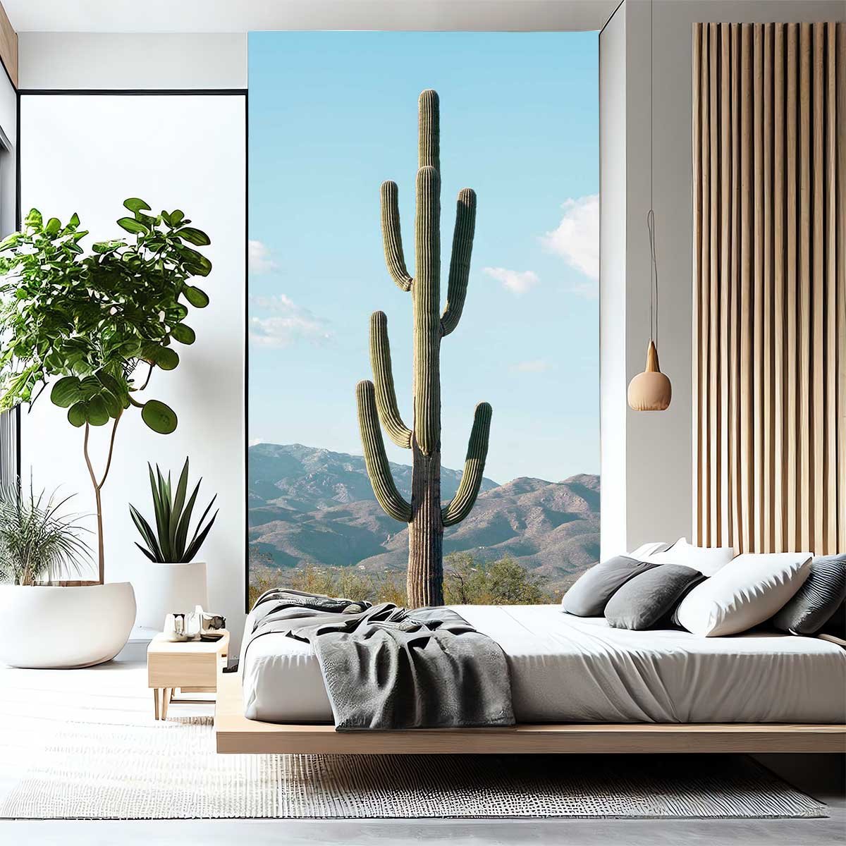 Papier peint jungle cactus mexico intissé, HEXOA
