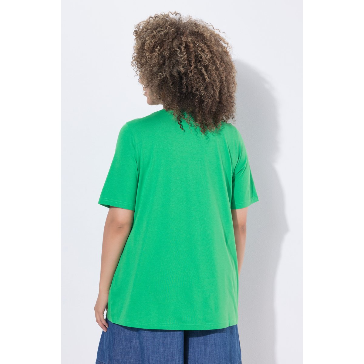 T-shirt en modal mélangé, motif citrons vert gazon, ULLA POPKEN