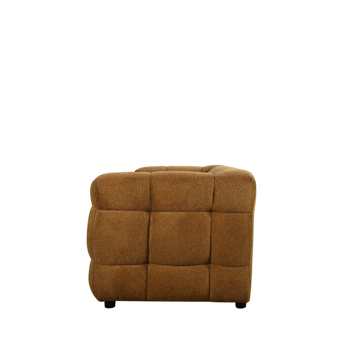 Canapé droit 3 places en tissu- BOLLY bronze, DRAWER