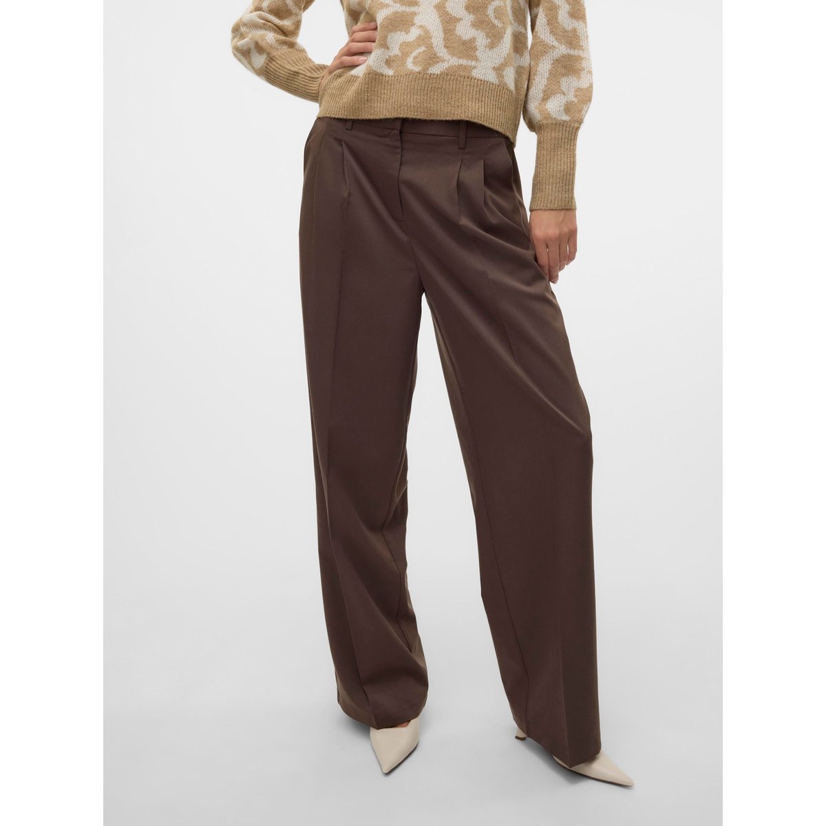 Pantalon De Tailleur chocolate brown, VERO MODA