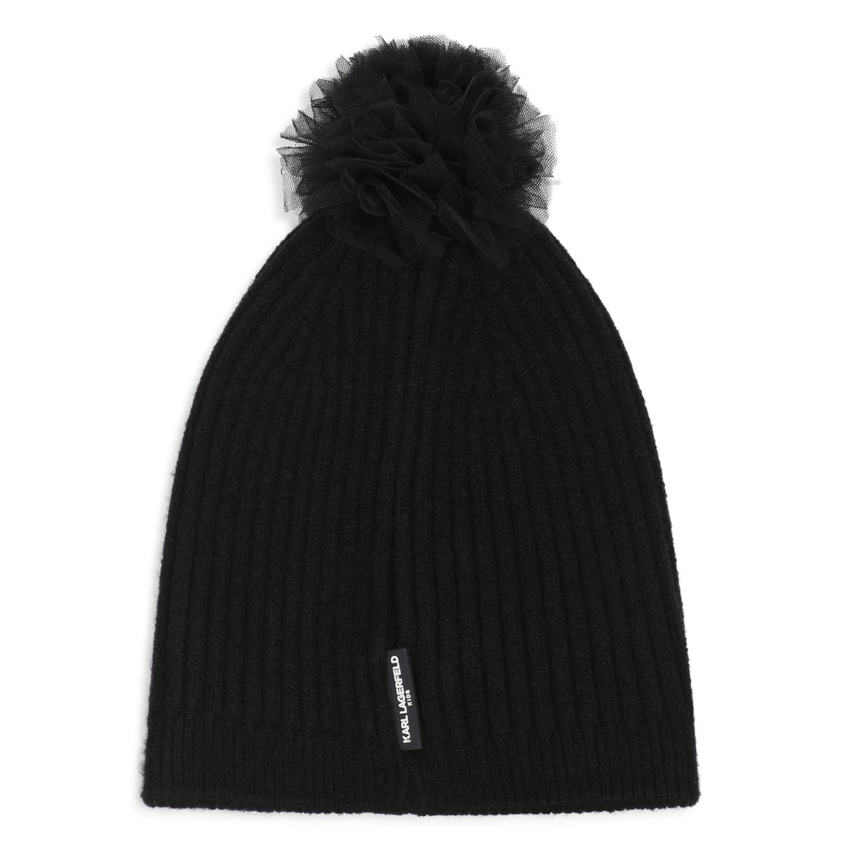 Bonnet en tricot black, KARL LAGERFELD KIDS