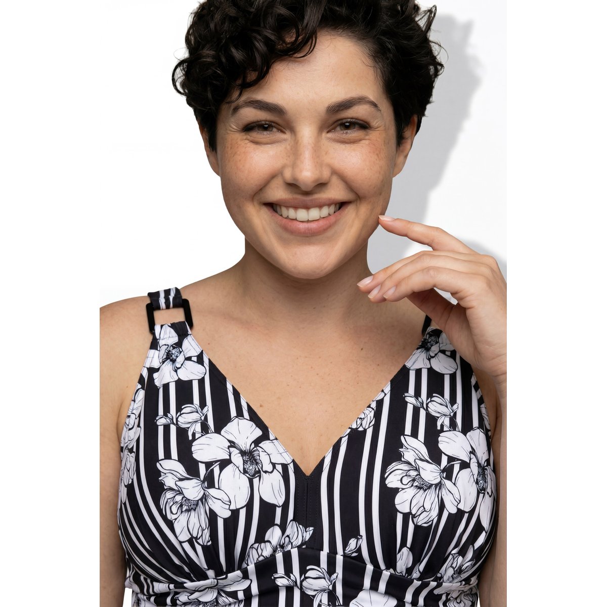 Maillot de bain avec bonnets souples noir, ULLA POPKEN