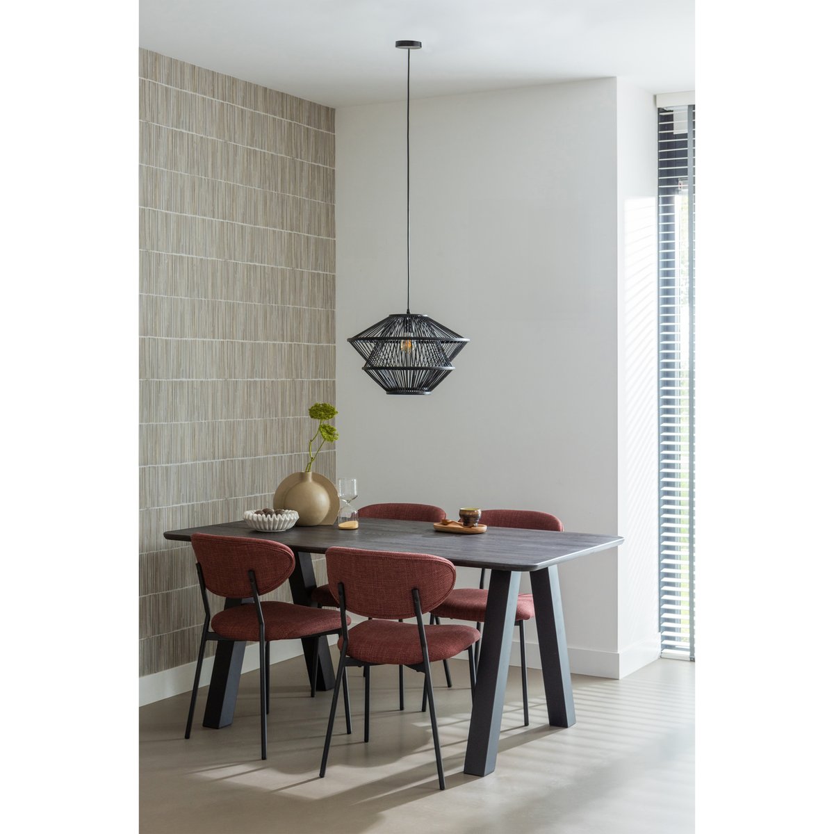 Pied de table Utrecht en métal TABLO noir, WOOOD
