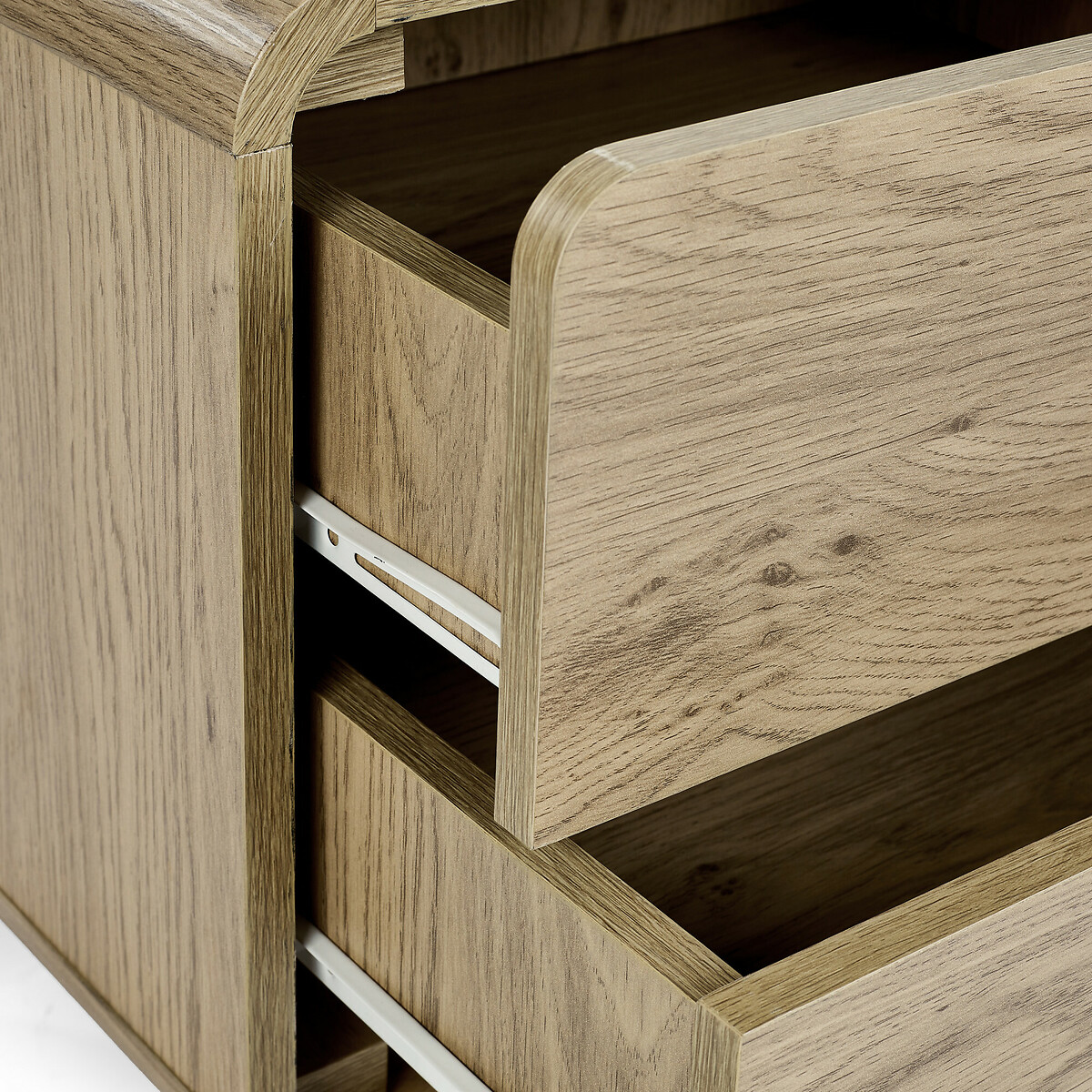 Seluna Retro 2 Drawer Oak Bedside natural oak, SO'HOME