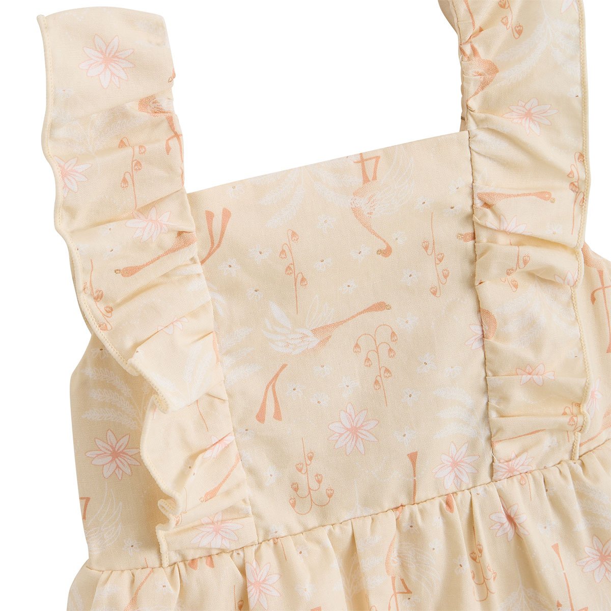 Robe enfant en popeline Poésie d'été vanille, PETIT BEGUIN