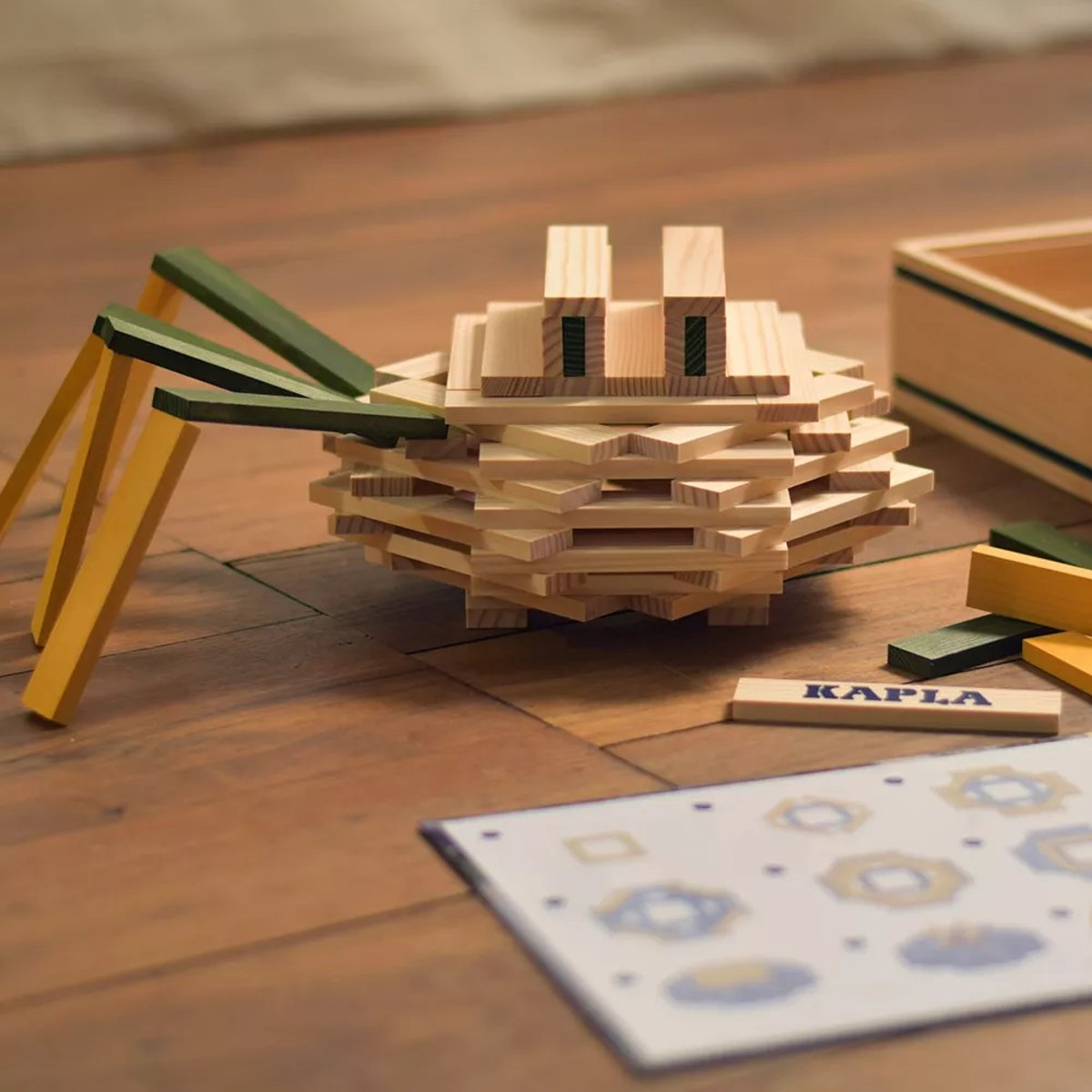 Coffret Kapla L'araignée beige, KAPLA