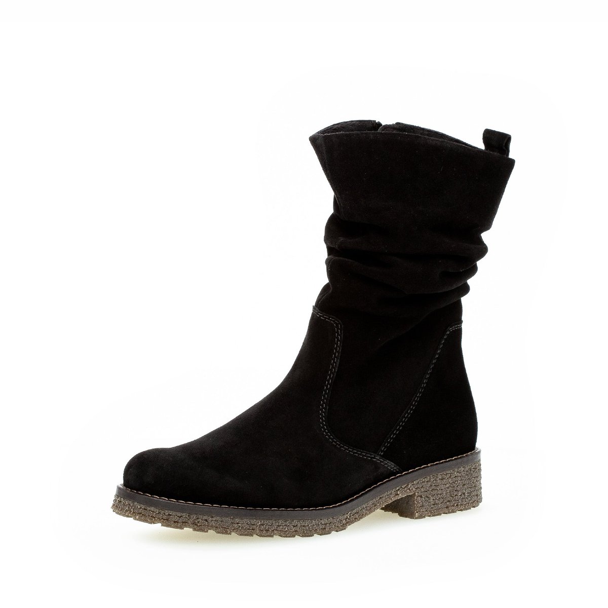 Bottines en suède noir velours, GABOR