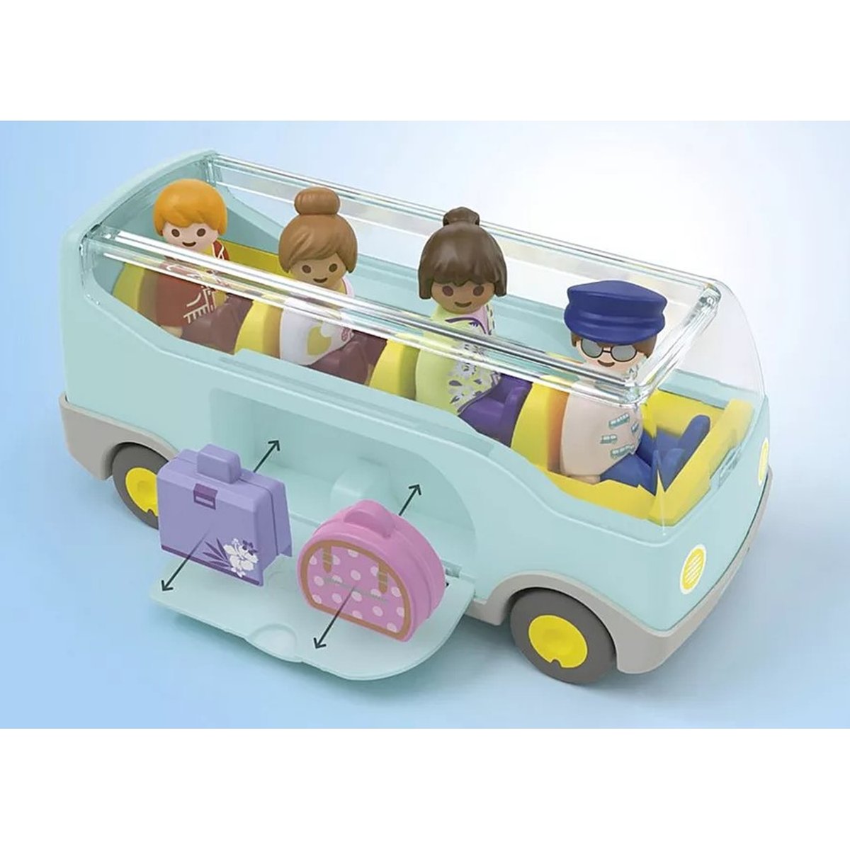 Junior Autocar de voyage multicolore, PLAYMOBIL