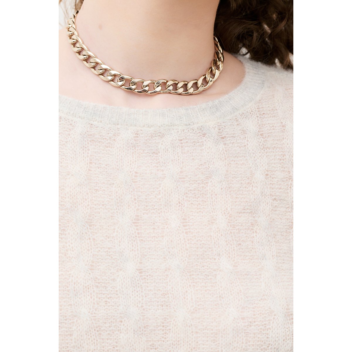 Pull droit col rond MSYDNEY ecru, CAROLL