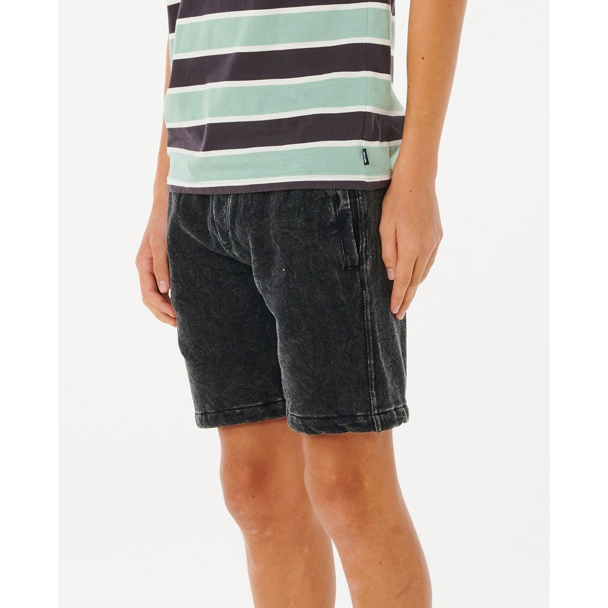 Boardshort STREAMLINE OFFSET VOLLEY noir délavé, RIP CURL