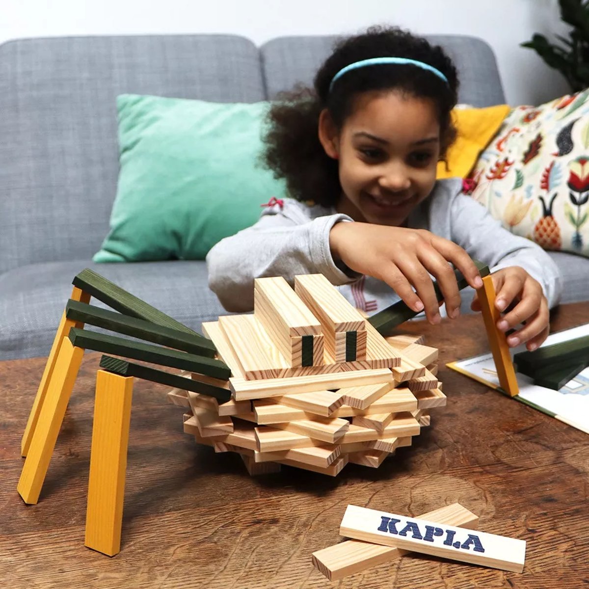 Coffret Kapla L'araignée beige, KAPLA