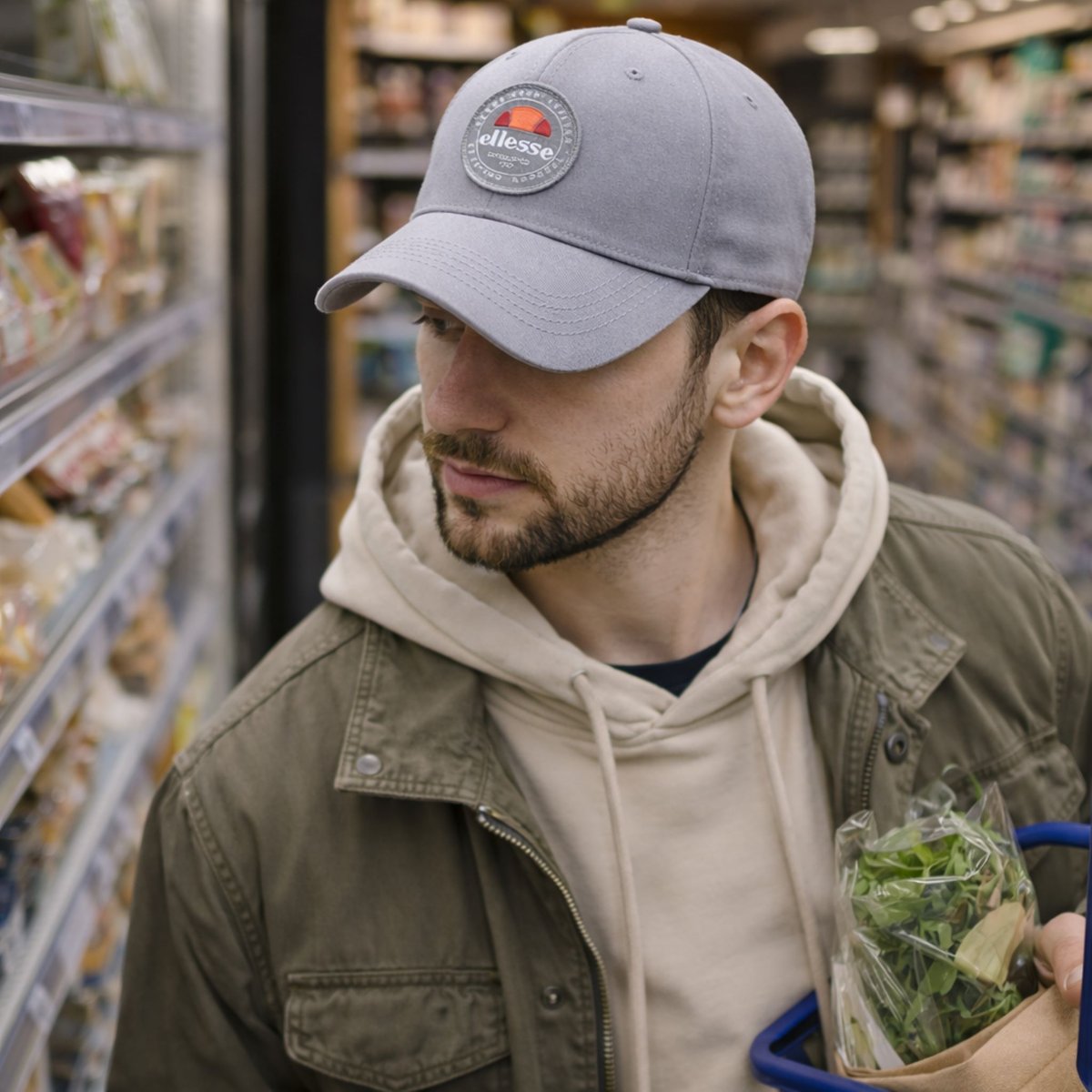 Casquette avec écusson gris, ELLESSE
