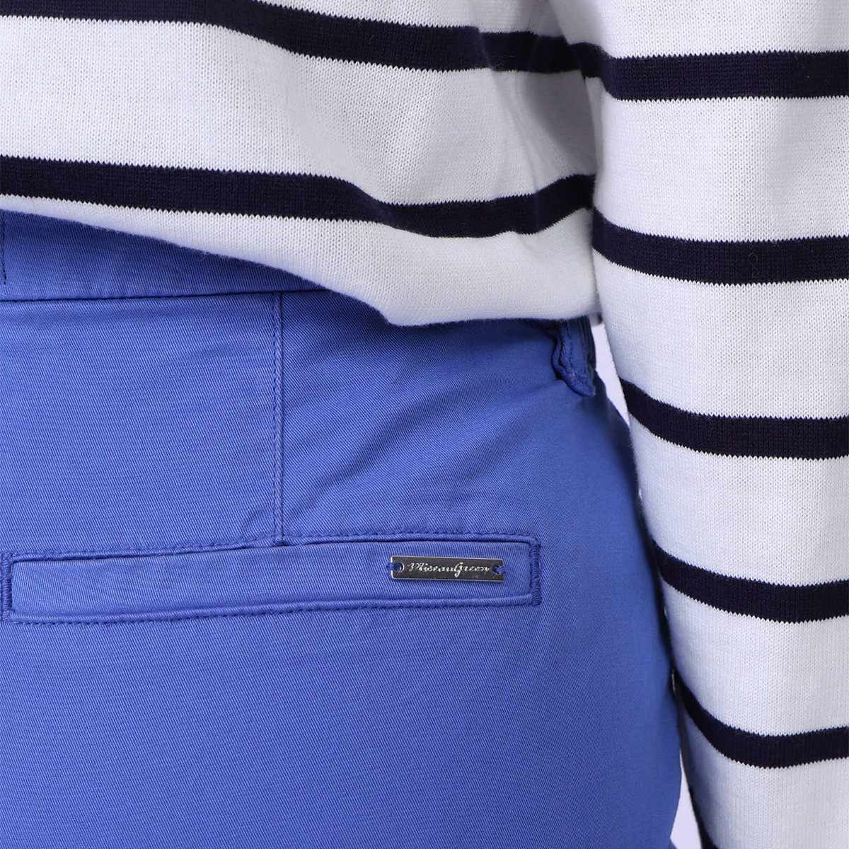 Pantalon chino Gladys bleu, MISE AU GREEN