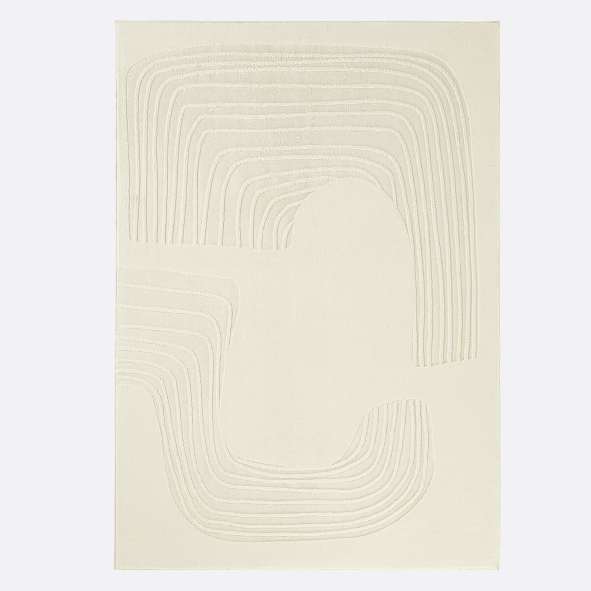 Tapis rectangulaire, motifs lignes, Gioma ecru, LA REDOUTE INTERIEURS