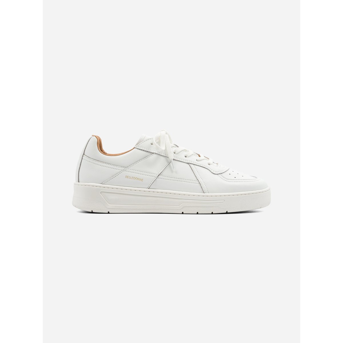 Basket cuir B8 blanc, BELLEDONNE