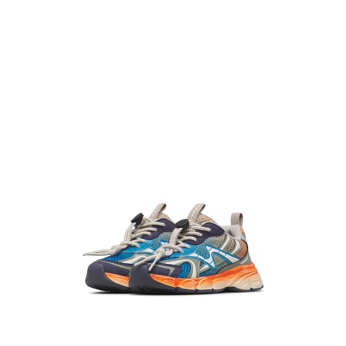 Sneakers en tissu synthétique WAVE. marine-blanc-orange, NATURINO