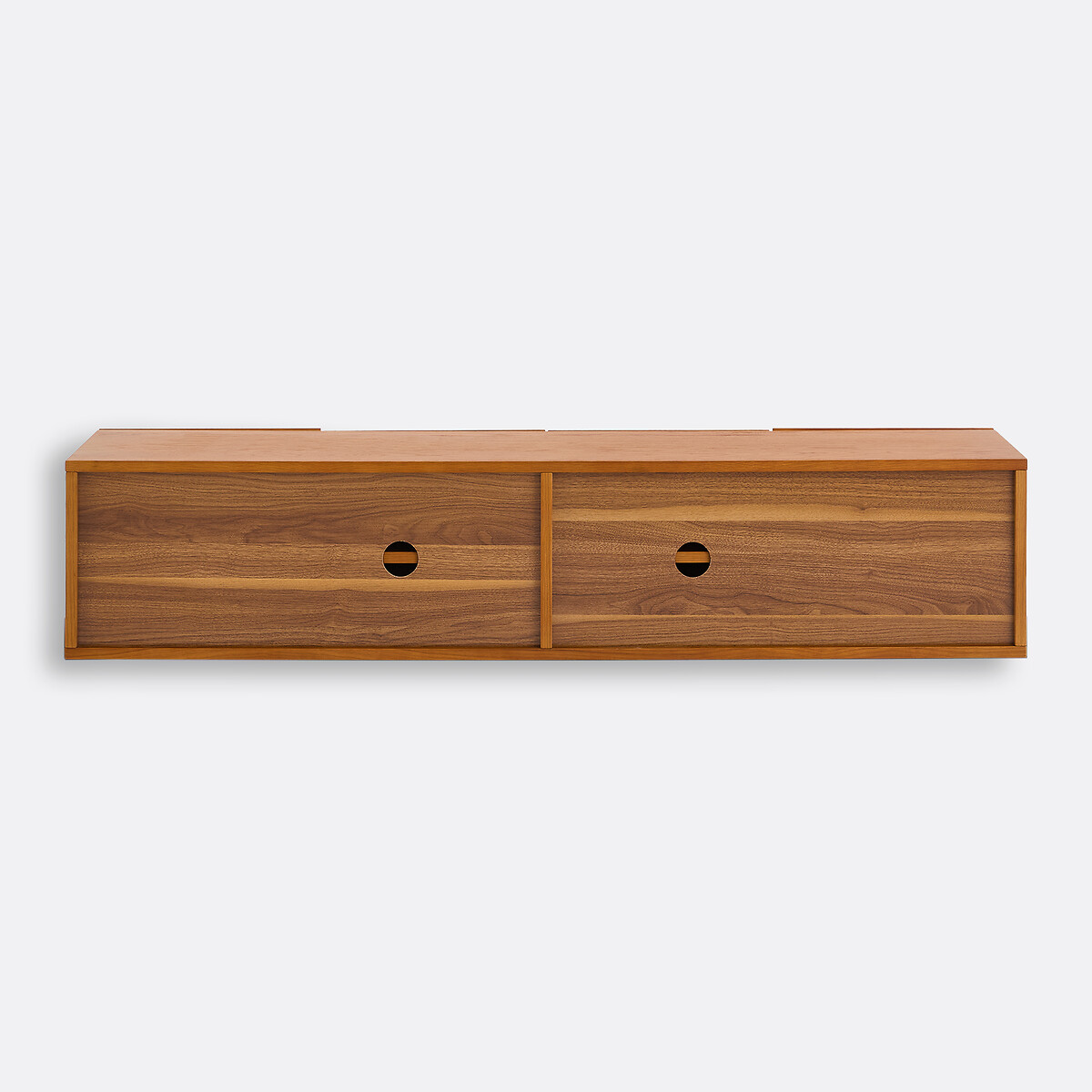 Lodge Oak Veneer Vintage Wall-Hung TV Stand oak, LA REDOUTE INTERIEURS