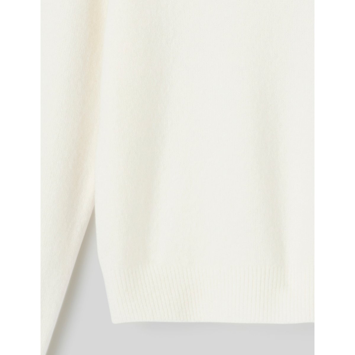 Pull col rond blanc écru, BZB
