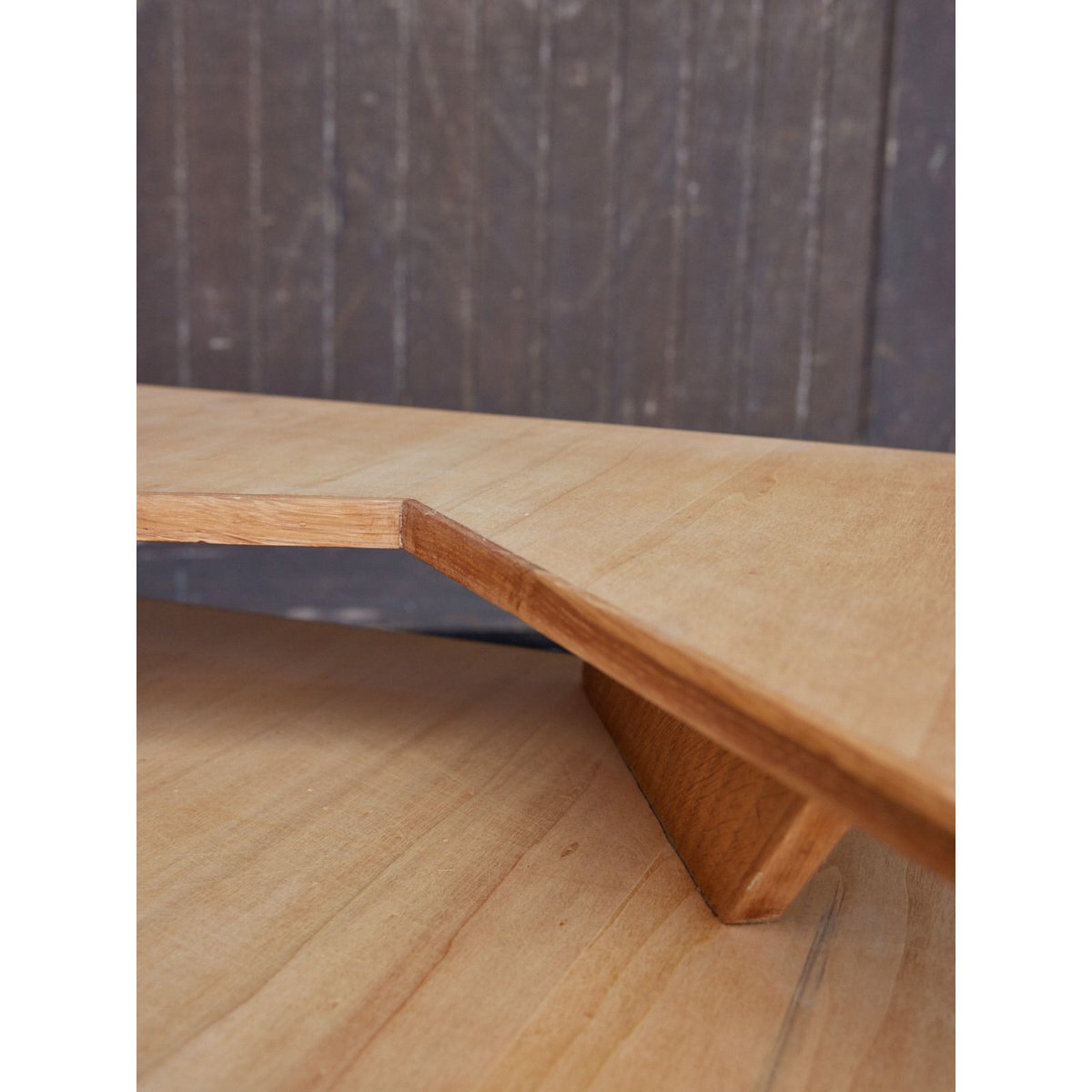 Table basse en bois clair design Donna N°1040 - Bon état bois clair, DEBONGOUT
