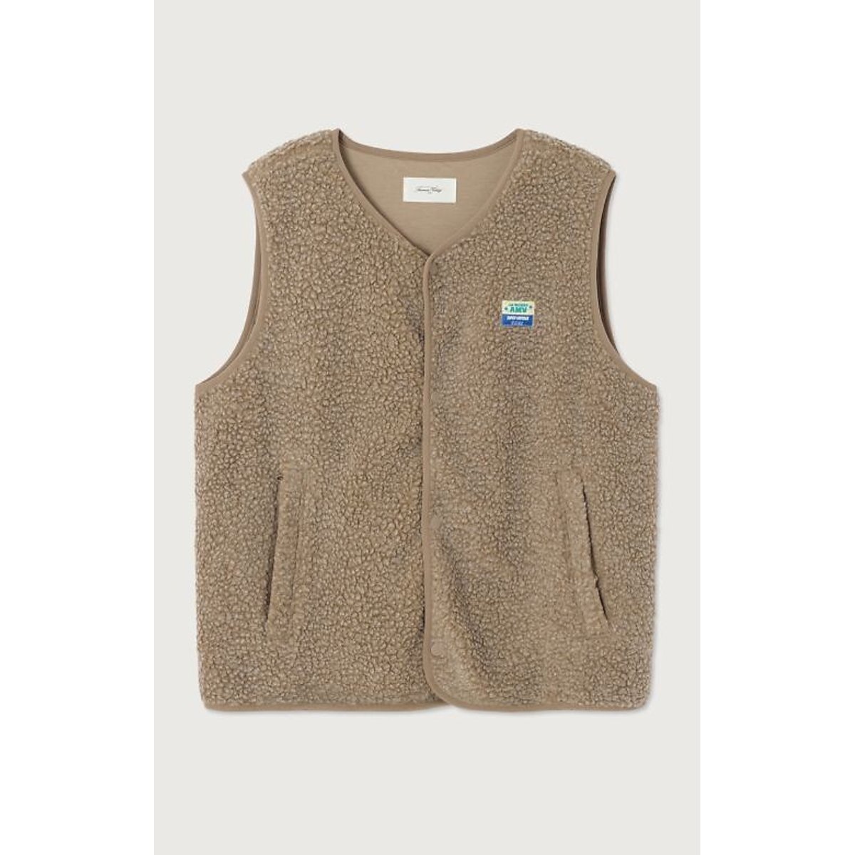 Veste courte droite sans manches HOKTOWN muscade, AMERICAN VINTAGE