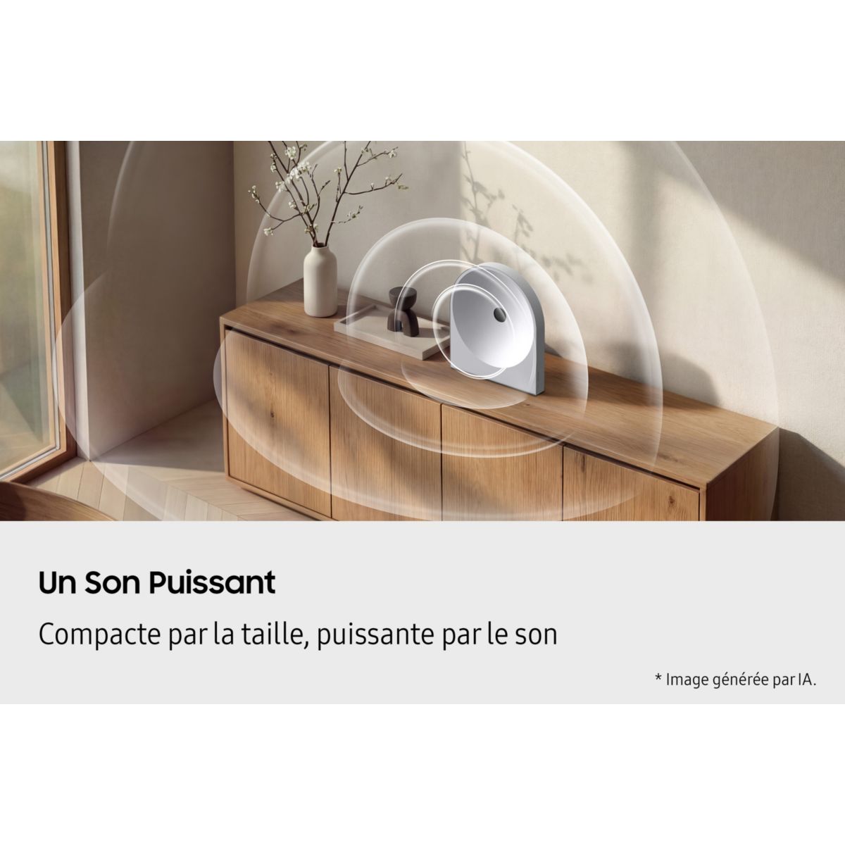 Enceinte sans fil Music Studio 5 HW-LS51H WiFi BT WHITE couleur unique, SAMSUNG