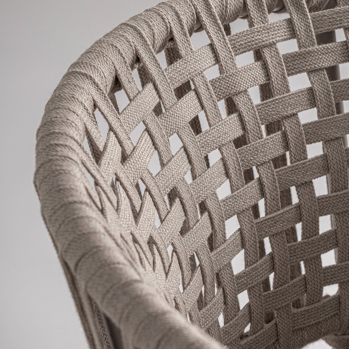 Chaise en aluminium collection S.LENK taupe, RECOLLECTION