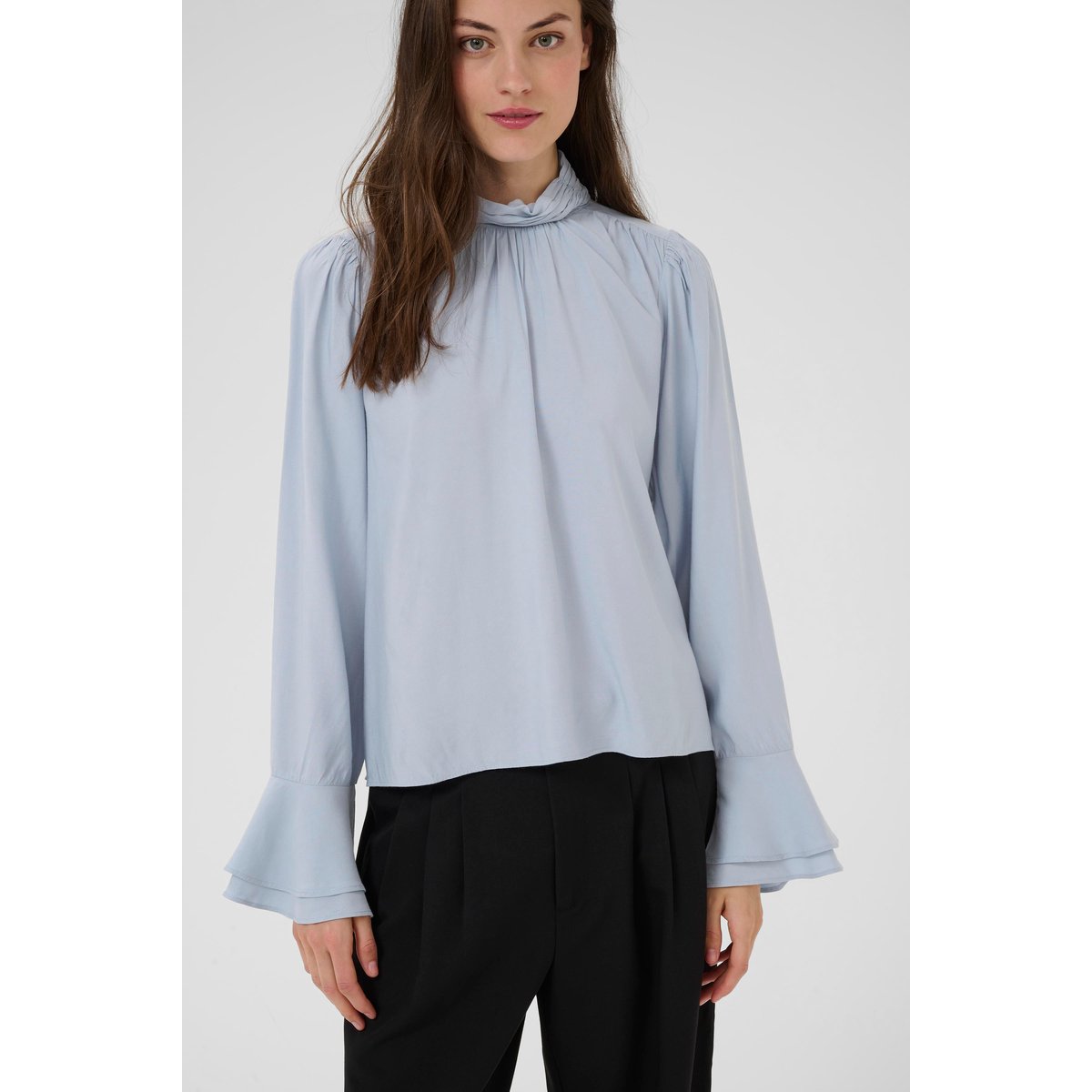 Blouse à manches longues bleu subdued blue, KAREN BY SIMONSEN
