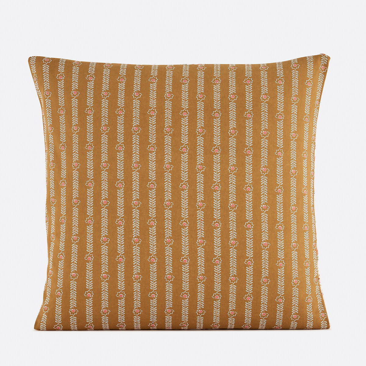 Taie d'oreiller enfant gaze/coton lavé, Nitti ecru/caramel, LA REDOUTE INTERIEURS