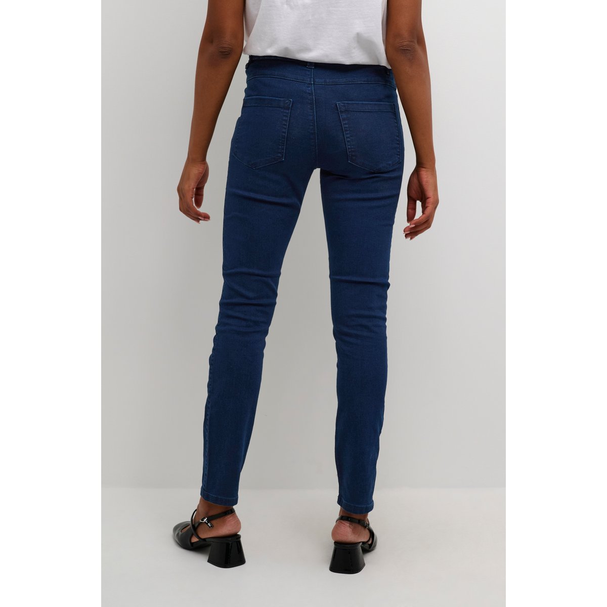 Jeans bleu dark blue denim, KAFFE