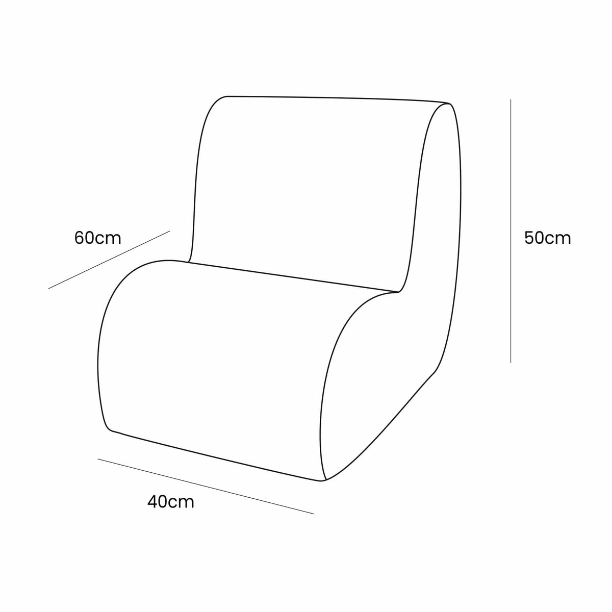 Pouf Chambre Enfant Confortable sable, MEOW BABY