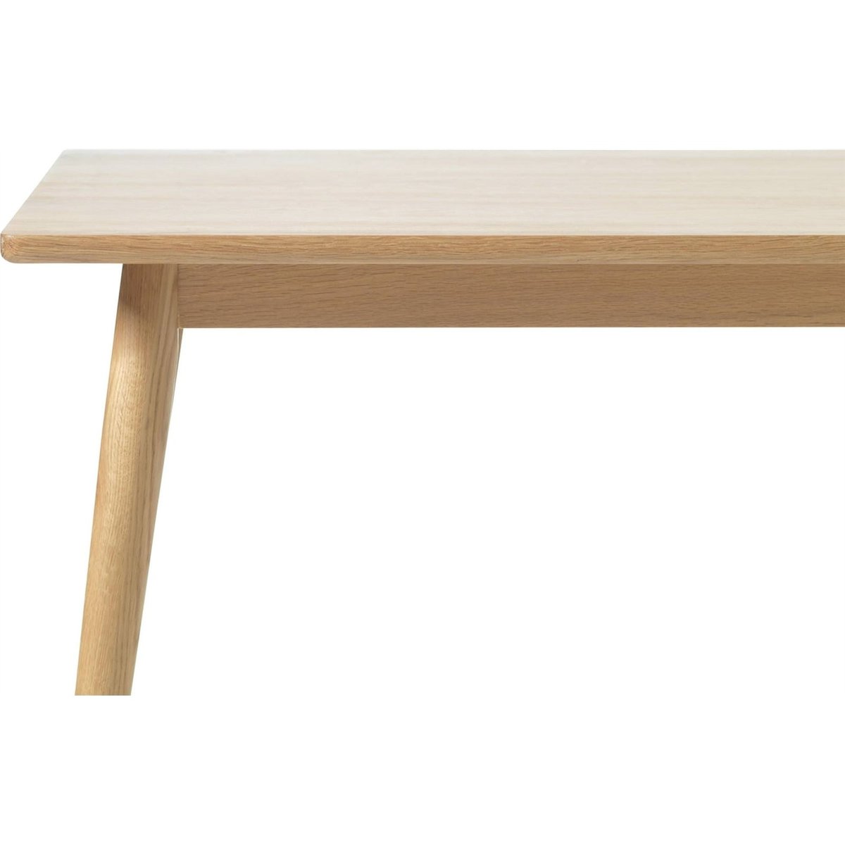 Table à manger rectangulaire en bois VISIMMY bois clair et noir, RECOLLECTION