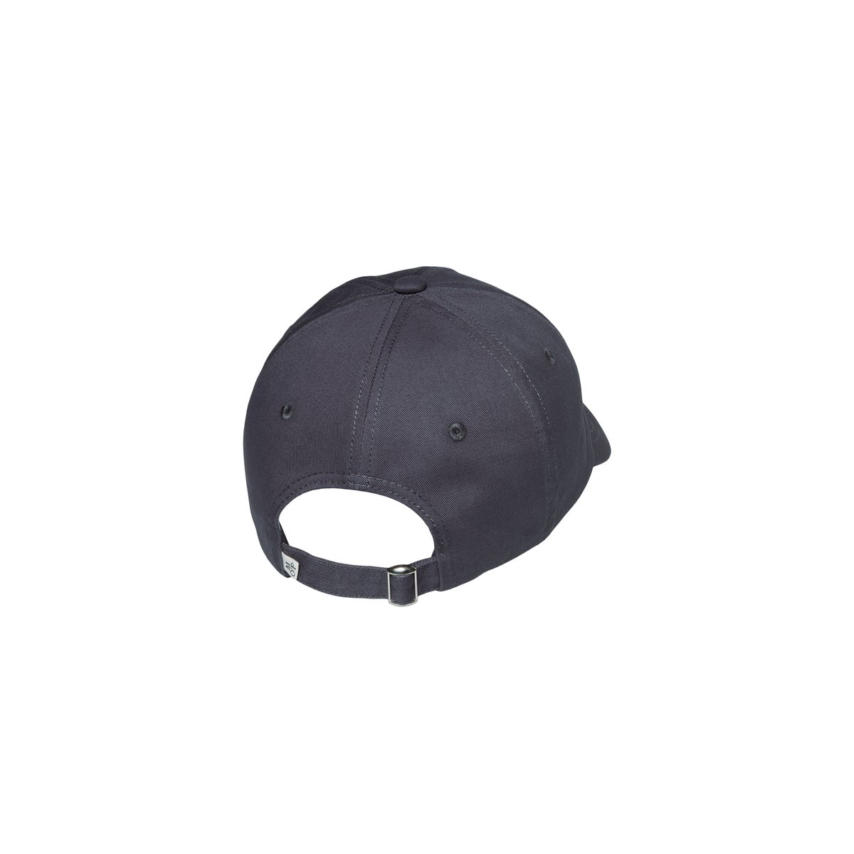 Casquette avec logo en sergé de coton bio de haute qualité gris foncé, MARC O'POLO
