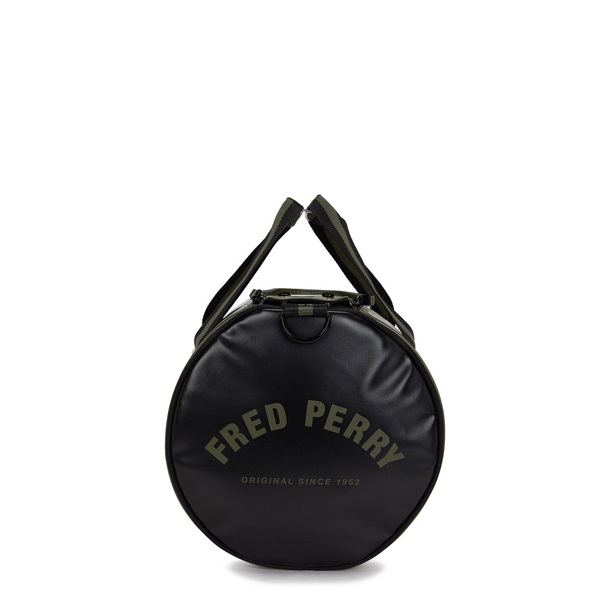 Sac de sport CLASSIC BARREL BAG laurel wreath green black, FRED PERRY