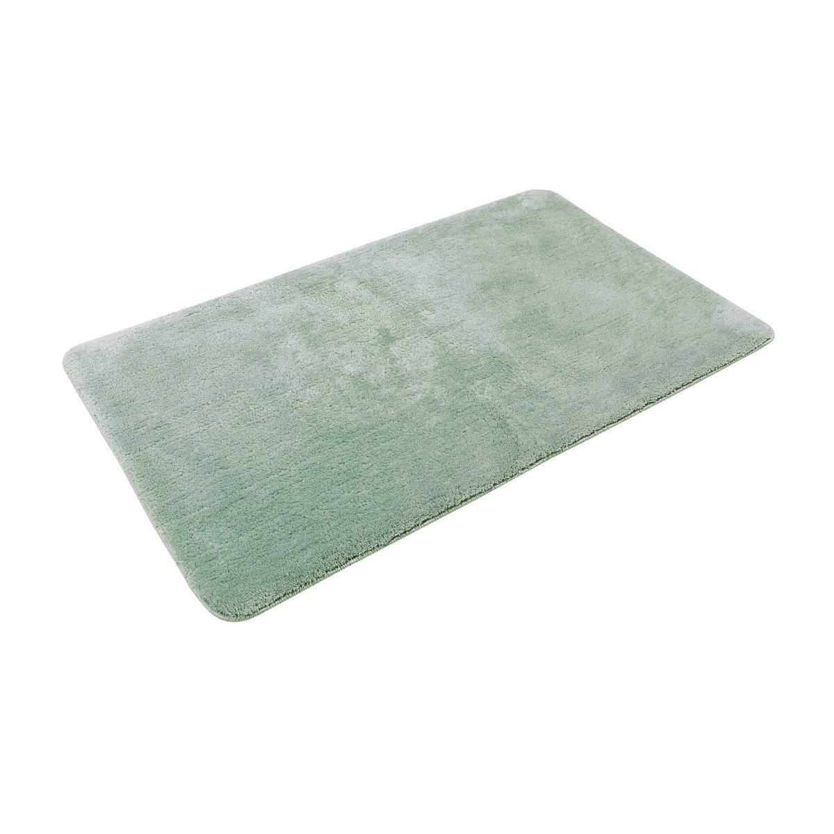 Tapis de bain doux, uni, anti-déparant , JORIS vert menthe, WECON HOME