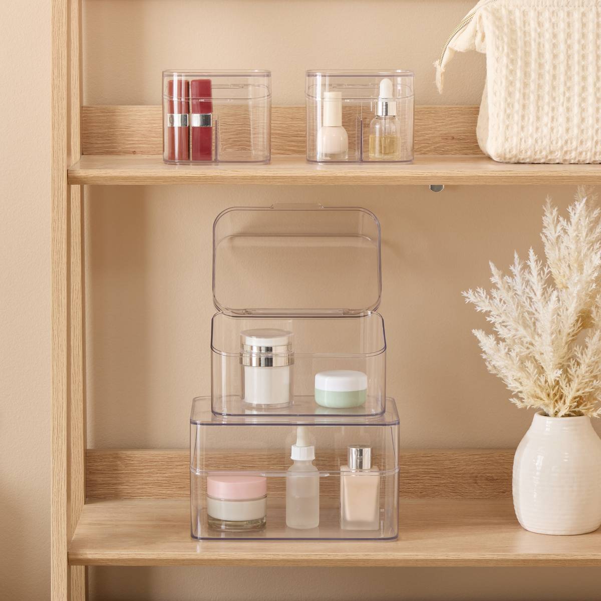 Organiseur de tiroir 4 pièces transparent, 5FIVE SIMPLY SMART
