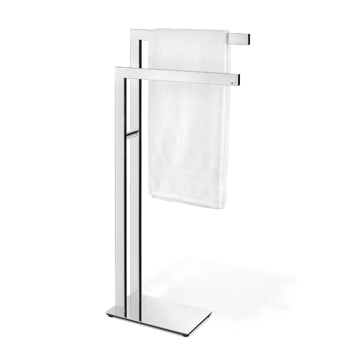 Toalheiro de pé com 2 braços Linea, ZACK inox brilhante, ZACK