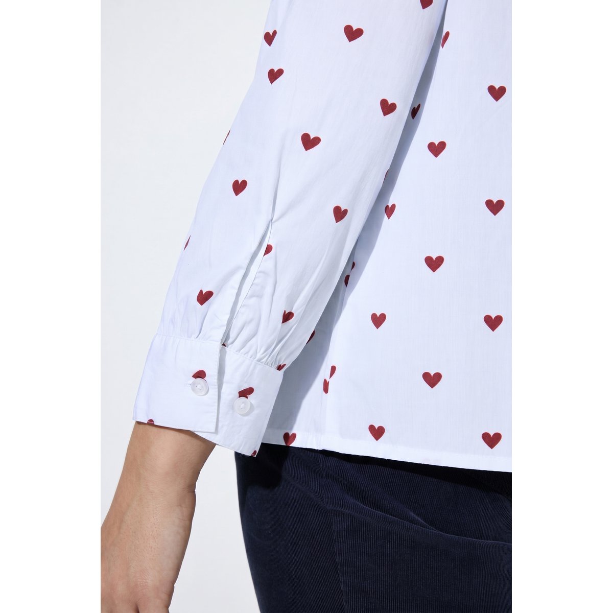 Chemisier motif cœurs blanc neige, ULLA POPKEN